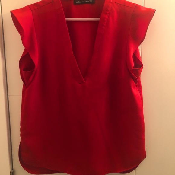 Red zara dress top - Picture 1 of 5